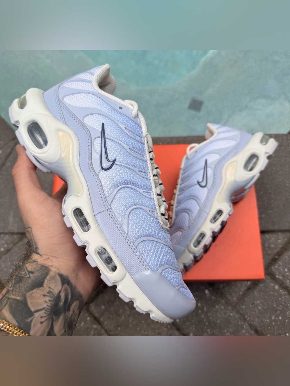 NIKE MENS SIZE 7 AIR MAX PLUS OG (IH0269-030) RUNNING SNEAKER TRAINER PURPLE